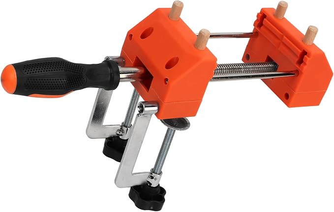FTVOGUE Home Vise ABS and Stainless Steel Universal Bench Clamp Small Table Workbench Vise for Woodworking 3 in 1 Clamping Support with Wood Pins for Home DIY Users