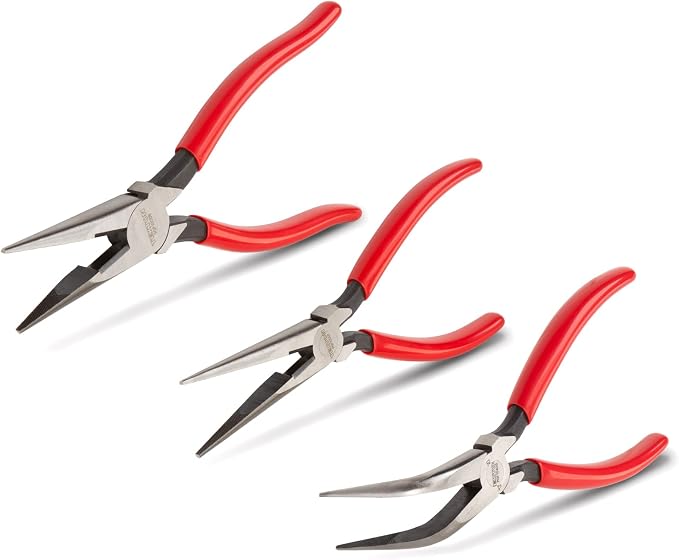 TEKTON Long Nose Pliers Set, 3-Piece | PGF99101