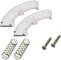 KASTLITE Post Top Fitter Hardware Kit | Clear Outdoor Post Top Fitter Wing Clamps | Includes 2 Clamps, 2 Screws & 2 Springs