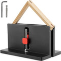 2PCS Right Angle Spline Jig,Box Joint Jig,Adjustable Corner Dovetail Jig for Table Saw Router Table Strengthen Miter Joints and Add Design for Picture Frames Small Boxes(COLOR:Black)