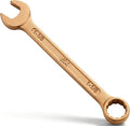 Hicarer 1-1/8" Non-sparking Combination Wrench Non-magnetic Wrench 275 mm Length Aluminum Bronze Combination Spanner for Flammable and Explosive Environment Technician Electrician Die-forged