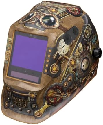 Lincoln Electric K3428-5 Viking 3350 ADV Steampunk Auto Darkening Welding Helmet with 4C Lens Technology and X6 Headgear