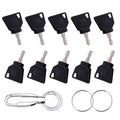 Ignition Keys for JCB Heavy Equipment 10 Packs for JCB Volvo Mini Excavator, Loader - 701, 45501, 14607, 3CX
