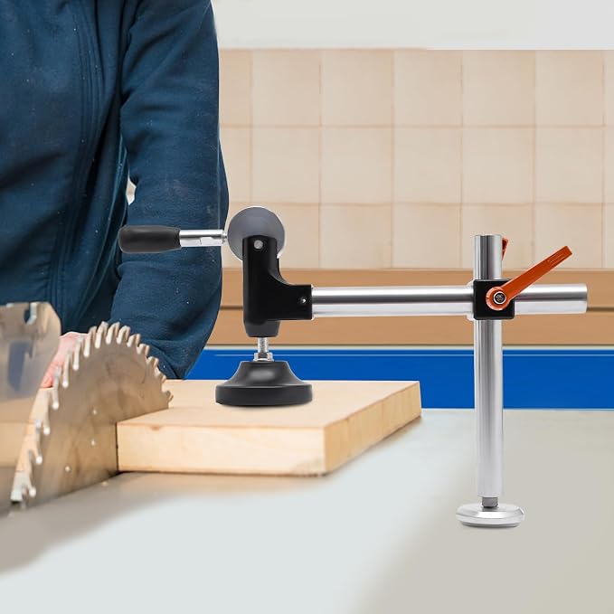 T-clamp Table Saw Presser Eccentric Press Manual Clamp Precision Sliding Table Panel Saw Adjustable Woodworking Manual Clamp Pressure Plate Device for Wood Thickness Less Than 7cm/2.76inch