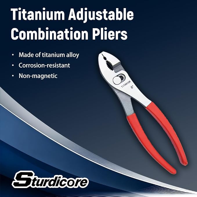 Titanium Alloy 8" Slip Joint Pliers & Slip Joint Pliers,ST2049
