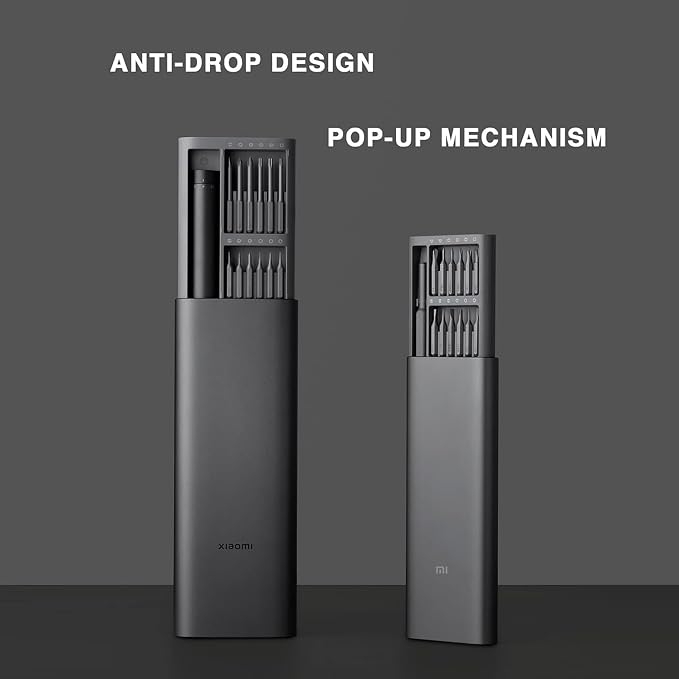 Xiaomi Electric Precision Screwdriver, All-metal Gearbox, Powerful Magnetic Motor, Rechargeable Lithium Battery, S2 Steel Screwdriving Bits, Type-C Charging, Aluminium Alloy Case (Power Screwdriver)