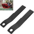 MOTOQUEEN Skid Steer Brush Hog Blades Cutter Cutting Blades 2pcs 10mm Thick Coating Spring Steel Lawn Mower Head Blade