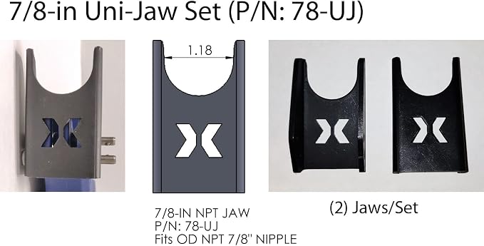 QC-Mate by XBoom Coupler (7/8” Uni-Jaw Set, 18” QC-Mate Clamp)