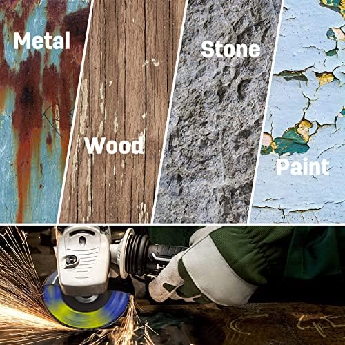 10Pack Strip Disc Wheel Angle Grinder Paint Rust Removal 4" x 5/8" Black
