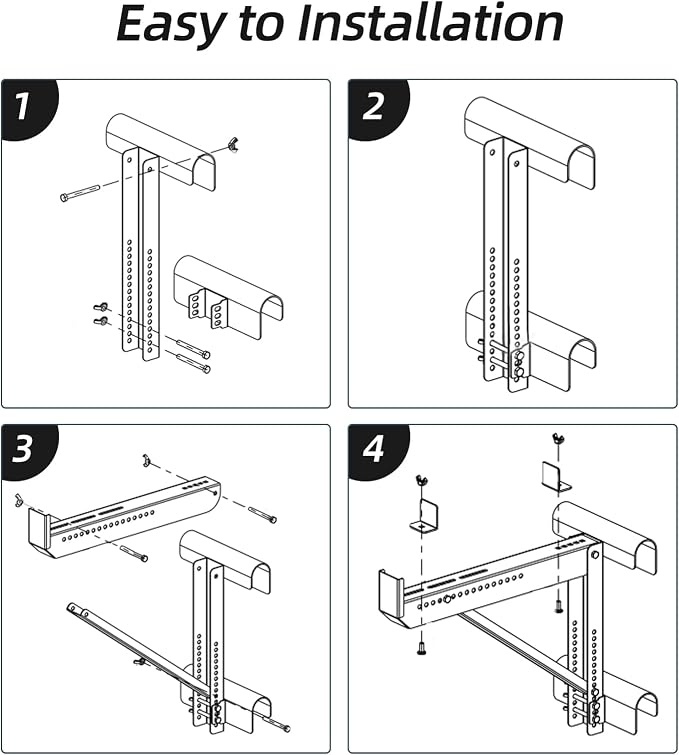 Colinktool Ladder Jacks,Short Body Ladder Jacks-2Pack, Siliver
