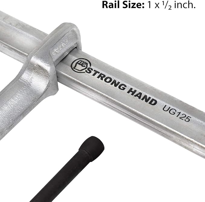 Strong Hand Tools UG85 Medium Duty Bar Clamp, 8-1/2" Capacity, 1200 LBS Clamping Pressure, 4-3/2" Throat Depth, 1" x 15/32" Rail Size
