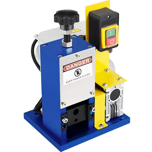 Vevor Automatic Electric Wire Stripping Machine 0.05"-0.98",Portable Dark Blue Wire Stripper, Wire Stripping Machine Tool for Scrap Copper Recycling (Dark Blue): Tools & Home Improvement