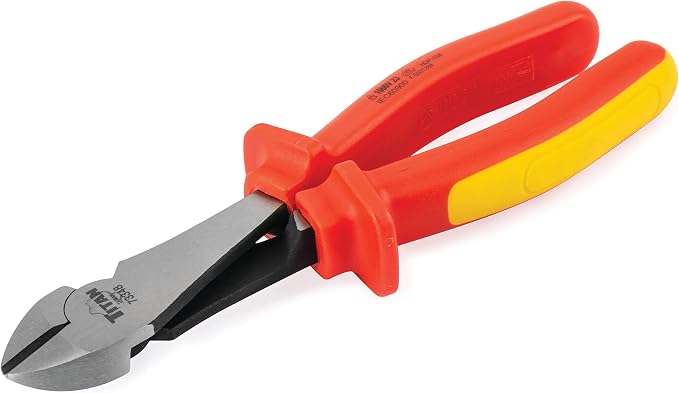 Titan 73348 8-Inch VDE Insulated Diagonal Pliers