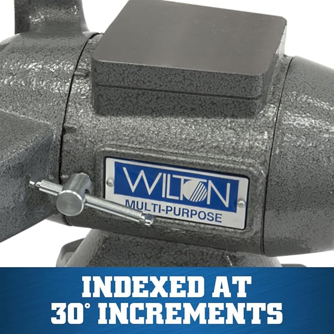 Wilton Multi-Purpose Bench Vise, 5-1/2" Jaw Width, 5" Max Jaw Opening, 2-3/4" Throat (Model 550P)