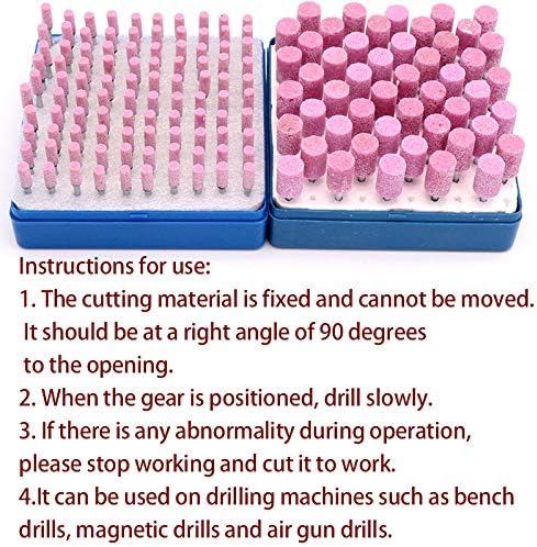 100pcs Abrasive Stone Points Polishing Grinding Head Electric Drill Bit Wheel For Rotary Accessories Power Tools,12mm 50pcs Set,Cylinder