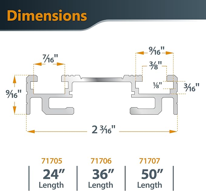 POWERTEC 72389 Circular Saw Track Plate with 50 Inch Straight Edge Clamp, Tool-Free Mounting System, Adjustable Fence for Fast and Accurate Cuts