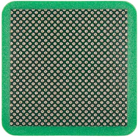 KGS Diamond PRO-PAD Hand Polishing 75x75x10 mm (3 Pack, Grit 60 (Green))