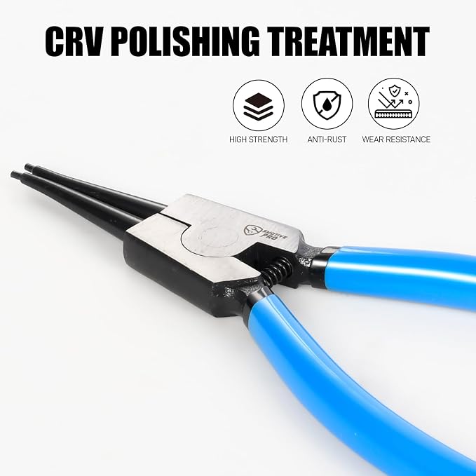 SMOTIVEPRO 9inch External Snap Ring Pliers, Heavy Duty Circlip Removal Tool