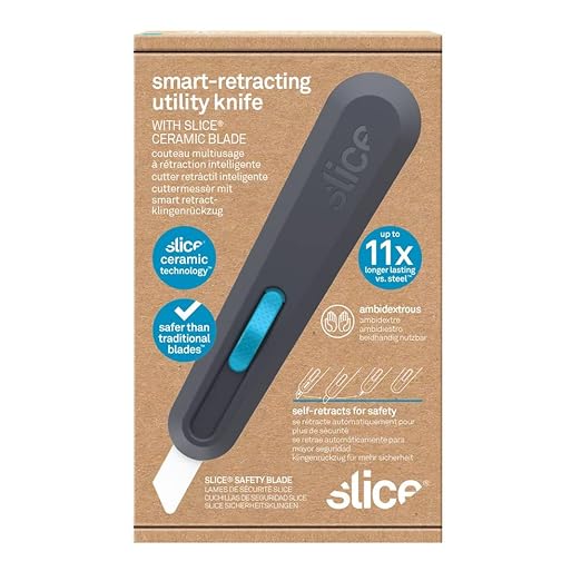 Slice 10558 Smart-Retract Utility Knife, Ceramic Blade (Pack of 6)