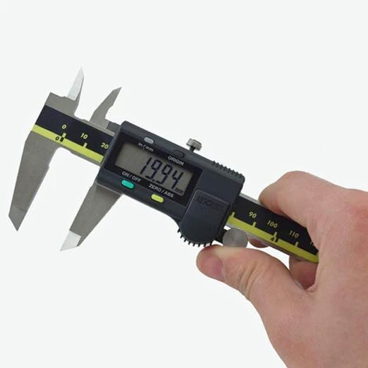 Mituttoyo (500-197-30) Caliper 8 inch, 0-8" /(0-200 mm). Top Precision, Absolute AOS Encoder .0005”/0.01 mm Resolution - High Quality Stainless Steel Caliper (Measurement Tool).