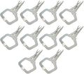 munirater 10-Pack Lock Pliers 11 Inch C-Clamp Lock Pliers with Swivel Pad Vise Jaws for Home Farm and Automotive