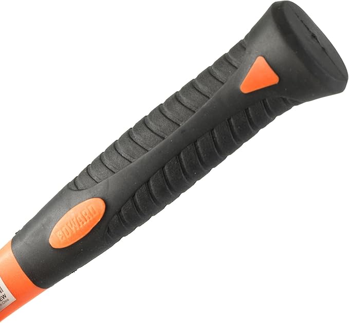 Edward Tools Rubber Mallet Hammer 16 oz - Durable Eco-friendly Rubber Hammer Head for Camping, Flooring, Tent Stakes, Woodworking, Soft Blow Tasks without Damage - Ergonomic Grip Handle