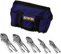 IRWIN Tools VISE-GRIP Original Locking Pliers Kit Bag Set, 5-Piece (2077704), Silver