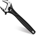 WORKPRO 10" Adjustable Wrench, Black Oxide Wrench 10 Inch with Inch/Metric Scale, Premium Cr-V Steel