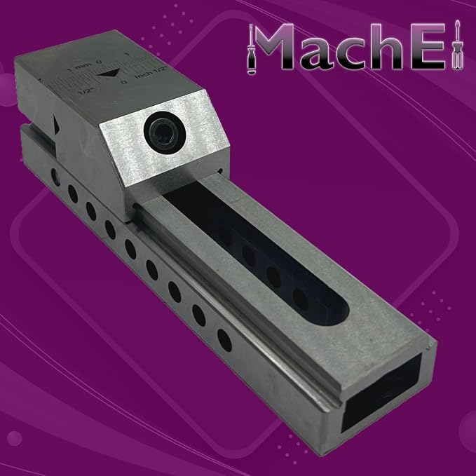 MachEl Tool Maker's Small Steel Grinding Precision Vice Vise 1.5" Inches / 38 Mm Pin Type -hard & Ground