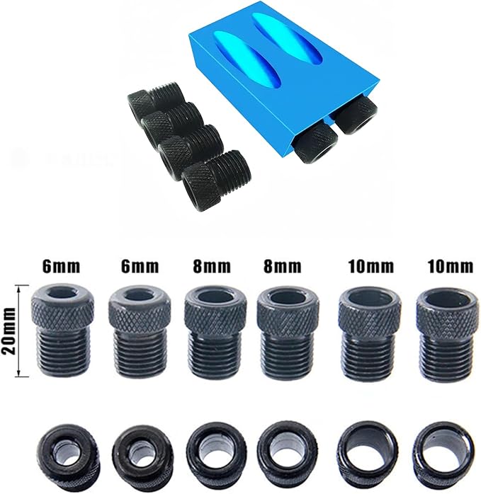 15 Degree Pocket Hole Screw Jig Dowel Drill Joinery Kit Positioner Locator Tool Carpenters Wood Woodwork Guides Joint Angle Tool Carpentry Locator Craft DIY WoodWorking Wood 15Pcs