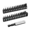 GRENPRO 27Pcs Hex Head Allen Wrench Drill Bit Set, 1/4" Hex Shank Quick-Change Magnetic Bits, Screwdriver Bit Set, Allen Wrenches Sets, Allen Socket Set, 1" Metric&SAE Magnetic Allen Key Drill Bits
