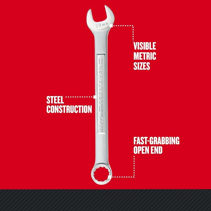 CRAFTSMAN Metric Combination Wrench Set, 11-Piece (CMMT10947)