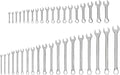 TEKTON Stubby and Standard Combination Wrench Set, 38-Piece | WCB90906 | (6 - 24 mm), Chrome Finish