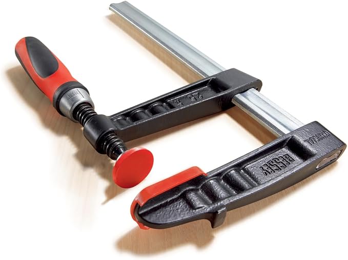 BESSEY TG4.016+2K Clamp, woodworking, F-style, 2K handle, replaceable pads, 4 In. x 16 In., 880 lb