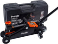 Pro-Lift Hydraulic 1.5 Ton Trolley Jack Car Lift with Blow Molded Storage Case - 3000 LBS Capacity Orange