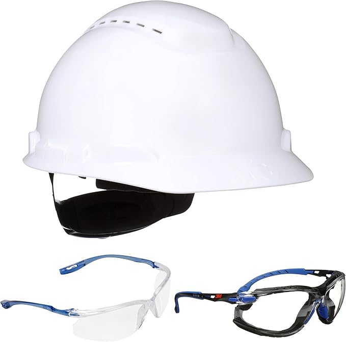 3M Hard Hat SecureFit H-700 Series Cap Style Safety Helmet with Uvicator Sensor, 4-Point Pressure Diffusion Ratchet Suspension