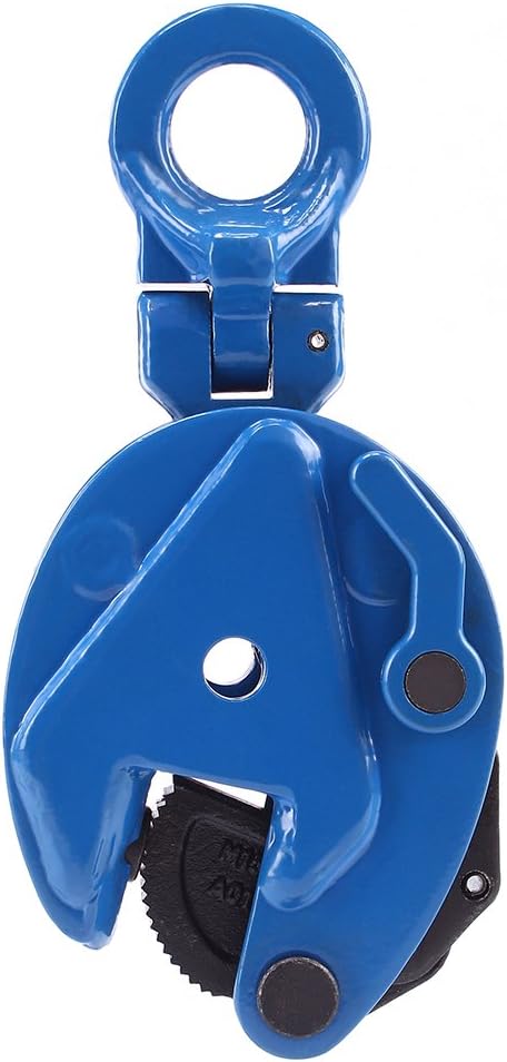 Steel Plate Lifting Clamp 0.8 Ton, 0.6 in Jaw Opening, GS Certified