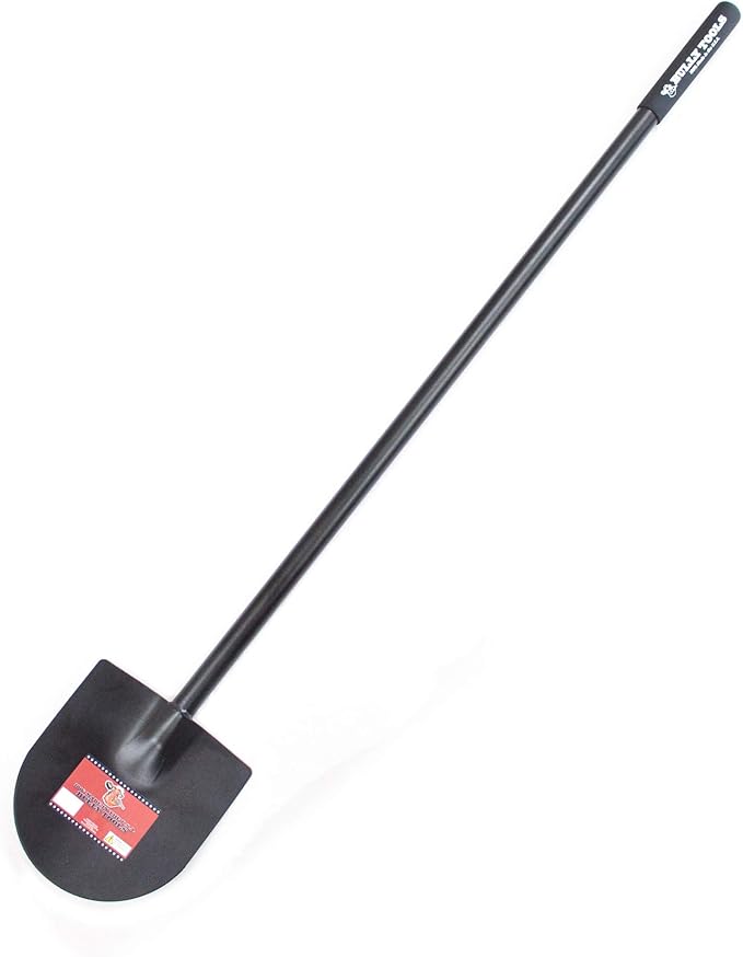 Bully Tools 12-Gauge Caprock Shovel – Heavy Duty All-Steel Construction Shovel with Long Handle, Closed-Back Design, Ideal for Digging, Breaking Rock, Clay, Roots & Dense Soil – 100% Made in The USA