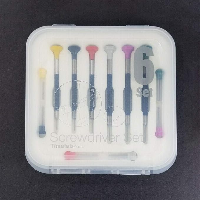 TIMELAB Watch Jewelry Repair Tool Flat Head Screwdriver Set 6PC - Made in Korea