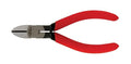 Xcelite 55CGNN Forged Alloy Steel All-Purpose Side Cutting Plier, Diagonal, Standard Jaw, 5" Length, 3/4" Jaw Length, Red Cushion Grip Handle