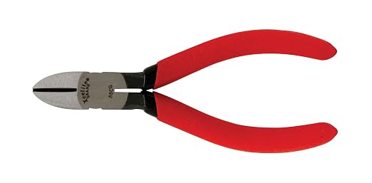 Xcelite 55CGNN Forged Alloy Steel All-Purpose Side Cutting Plier, Diagonal, Standard Jaw, 5" Length, 3/4" Jaw Length, Red Cushion Grip Handle