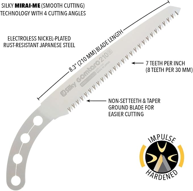 Silky Replacement Blade Only GOMTARO 210mm Large Teeth (103-21)