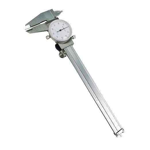 HFS(R) 2PCs/Pack, 0-6" Imperial Calipers 4 Way Dial Caliper 0.001" Shock Proof Plastic Case
