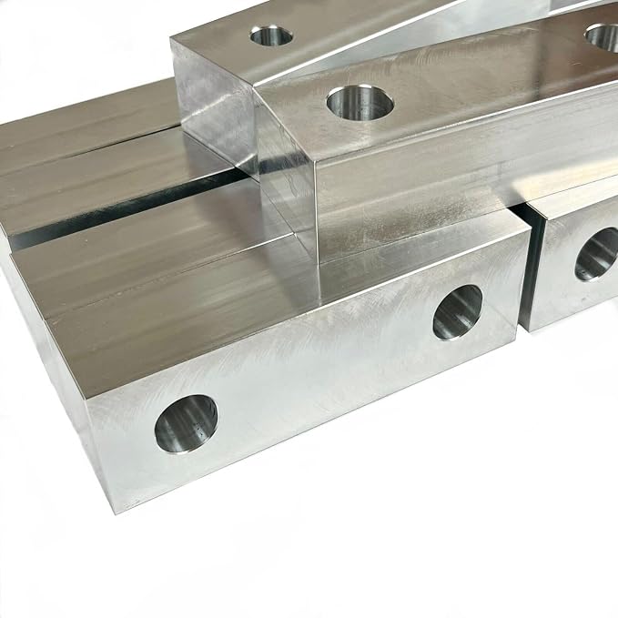 (5 Set) 10pcs 6 x 2 x 1.5" Aluminum Soft Jaws Set Machinable Compatible with Kurt 6" Vise Jaws (Reversible) Made in USA