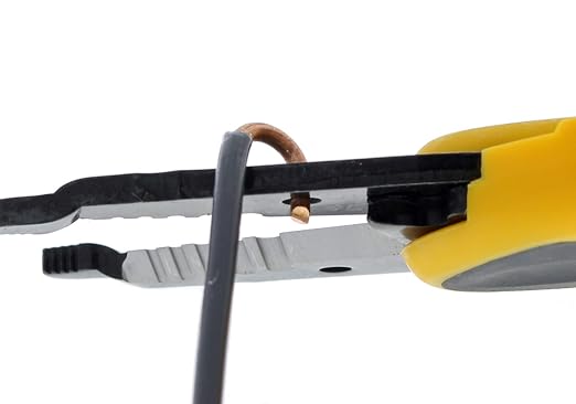 IDEAL Electrical 45-915 Kinetic Reflex T-Stripper - 10-20 AWG, Wire Stripper with Thumb Rest, Plier Nose, Slide Lock, Textured Grips