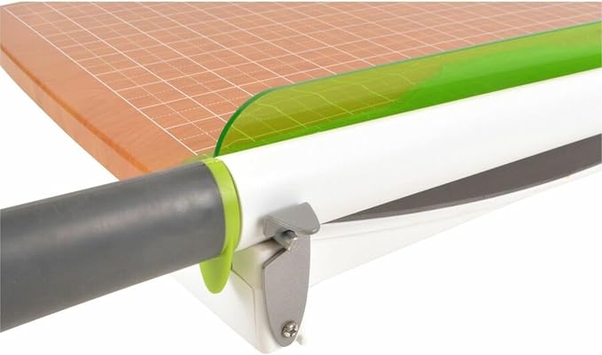 Westcott 16874 ‎15-Inch CarboTitanium Wood Base Guillotine Paper Cutter, Multi-Paper Trimmer with 30 Sheet Capacity