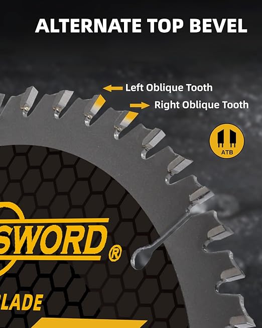 ANGELSWORD 7-1/4 Inch Circular Saw Blade for Framing, Fast Wood Cutting, 24T, 10 Pack