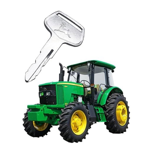 10 PCS Ignition Keys CH12206 Compatible with John Deere Tractors 650 670 750 770 790 870 970 990 1050 1070 1250 1450 1650 3005 4005, Not Fit John Deere 430 850 and 950