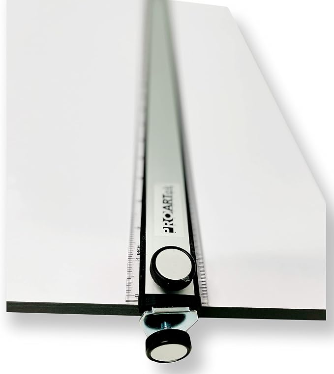 Proartek PK00016 Model PXB26 Portable Drafting Drawing Board 20” x 26”; PXB Series; Adjustable Aluminum Parallel Straightedge; Carry Handle; Architecture Tool for Students and Professionals