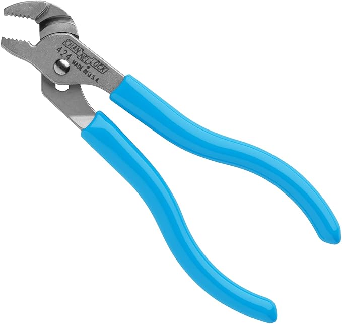 Channellock Slip-Joint Pliers 424 - Straight Jaw Tongue & Groove, Hardened Steel - 4.5 In